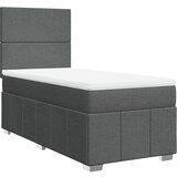 Maison Chic Box spring postelja - Vzmetna postelja z vzmetnico temno siva 90x190 cm blago SL24016, (21890397) | Shoptok.si