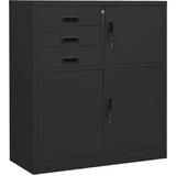 vidaXL Omara s cvetličnim koritom antracitna 90x40x125 cm jeklo | Shoptok.si