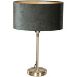 QAZQA Tafellamp goud met ovale velours kap groen 35cm - Parte | Shoptok.si