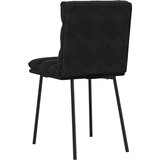  Jedilni stoli 4 kosi črn žamet | Shoptok.si