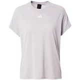 Adidas Tehnička sportska majica 'Train Essentials' svijetlosiva / bijela