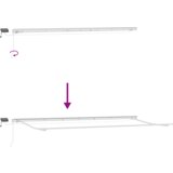 vidaXL Ručno uvučna tenda s LED svjetlom bijela 600x350 cm | shoptok.hr