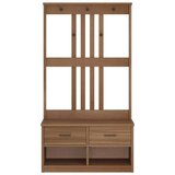 vidaXL Drevo za dvorano "SANDENS" 87x40x159,5 cm masivni les bora | Shoptok.si