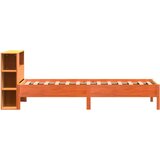 Krevet s regalom za knjige bez madraca 100 x 200 cm od borovine | shoptok.hr