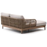 Kave Home Kremno bel/v naravni barvi vrtni ležalnik iz masivnega lesa dvosed Catalina – | Shoptok.si