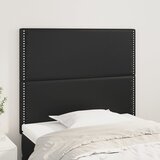  Uzglavlje crno 100x5x118/128 cm umjetna koža | shoptok.hr