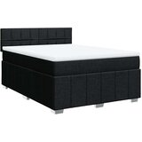 Maison Chic Box spring postelja - Vzmetna postelja z vzmetnico črna 140x200 cm blago SL18136, (21885335) | Shoptok.si