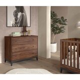 Vipack Komoda u dekoru oraha u tamnoj prirodnoj boji 100x89x55 cm Ilyas – | shoptok.hr