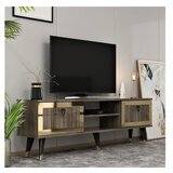 Hanah home tv polica lidya walnut gold