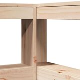  Knjižna postelja brez vzmetnice 90x200 cm trdna borovina | Shoptok.si