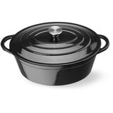 Hendi emajlirana posuda od lijevanog željeza, 6,88L, crna, 405x255x(H)134mm | Eponuda.com