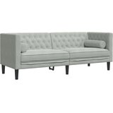  3-dijelni set sofa Chesterfield svjetlosivi baršunasti | shoptok.hr