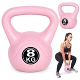 Kettlebell 8 kg za vježbanje, bučica, lopta s utezima, fitnes opterećenje, roza, moderno Cijene
