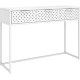  Konzolni stol bijeli 106 x 35 x 75 cm čelični | shoptok.hr