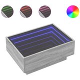  Stolić za kavu LED boja hrasta 70x50x30 cm konstruirano drvo | Eponuda.com