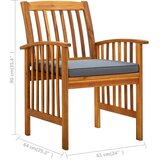  Vrtni jedilni stoli 4 kosi z blazinami trden akacijev les, (20658942) | Shoptok.si