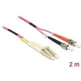 Delock 84686 steklena vlakna optična vlakna priključni kabel [1x LC-vtič - 1x ST-vtič] 50/125 µ Multimode OM4 2.00 m, (20435319) Cene