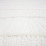 Flair Rugs Bela ročno tkana preproga iz mešanice volne 140x200 cm Sculptured Wave – | Shoptok.si