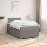  Boxspring krevet s madracem Sivosmeđa 120 x 200 cm Tkanina | shoptok.hr
