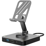 INF 3-v-1 usb-c zvezdišče s hdmi, usb 3.0 in polnjenjem pd grey, (21685064) | Shoptok.si