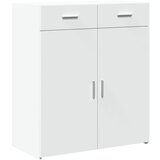 Maison Chic Komoda - Predalnik bela 80x42,5x93 cm inženirski les, (21716307) Cene