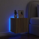  Zidni TV ormarić s LED svjetlima boja hrasta 40,5 x 35 x 40 cm | shoptok.hr