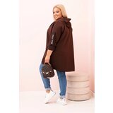 Kesi Włoski Women's butter-colored sweatshirt with decorative sleeves black | Shoptok.si