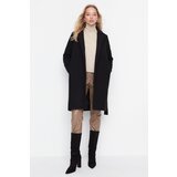 Trendyol Black BeltEd Woolly Cachet Coat | ePonuda.com