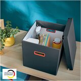 Leitz Škatla za shranjevanje Cosy s pokrovom, 320 x 310 x 360 mm, siva | Shoptok.si