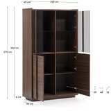Kave Home Smeđa vitrina u dekoru oraha 100x170x40 cm Onix – | shoptok.hr