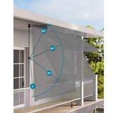 MULTIGARDEN tenda za terasu i balkon sa podešavanjem visine 3x1.2m gray multigarden AW-016 3X1.2 gr | ePonuda.com