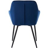 Unique Furniture Tamno plave baršunaste blagovaonske stolice u setu s naslonima za ruke 2 kom Nolan Square – | shoptok.hr