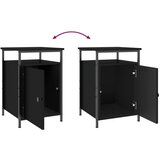  Noćni ormarići 2 kom crni 40x42x60 cm konstruirano drvo | shoptok.hr
