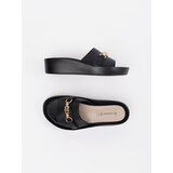 GOODIN Black women's flip-flops with a chain | Shoptok.si