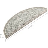  Tepisi za stepenice 15 kom svjetlosivi 56x17x3 cm | shoptok.hr