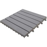  Pločice za trijem 20 kom sive 30 x 30 cm masivno bagremovo drvo | shoptok.hr