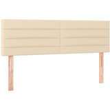 Maison Chic Posteljno vzglavje - Vzglavna omarica 2 kosa krem 72x5x78/88 cm blago, (22077339) | Shoptok.si