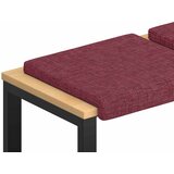  Jastučić za klupu 2 kom. Tkanina Vinska crvena Dubina 35 cm | shoptok.hr