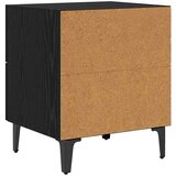 Ormarić za krevet s ladicama 2 pcs Crni hrast 40 x 35 x 47.5 cm | shoptok.hr