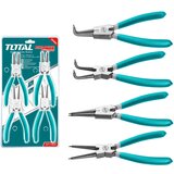 Total 4-delni set koničaste ukrivljene klešče 180mm (THT114041) Cene