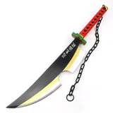 demon slayer - wood sword replica - nichirin cleaver black (tengen uzui)