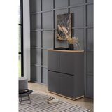 XORA visoka komoda, barve grafita, hrast artisan | Shoptok.si