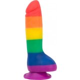 Addiction Mavrični silikonski dildo Justin, 20cm Cene