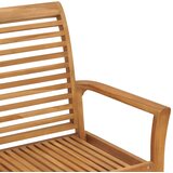  Vrtna klupa sa zelenim jastukom 112 cm od masivne tikovine | shoptok.hr