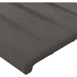  Posteljno vzglavje temno sivo 90x5x118/128 cm žamet, (20793894) | Shoptok.si
