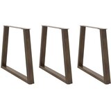  Noge za blagovaonski stol V-oblik 3 kom Prirodni čelik 70 x (72-73,3) cm Čelik | shoptok.hr