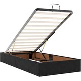  Otomanski okvir kreveta s madracima crni 80x200cm baršunasti | shoptok.hr