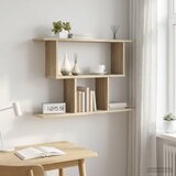  Polica na zidu Hrast sonoma 80 x 15 x 50,5 cm Konstruirano drvo | shoptok.hr