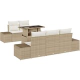  Vrtna garnitura - 5-dijelni set vrtnih sofa s jastučićima bež poli ratan | shoptok.hr