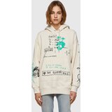 Diesel Sweatshirt - FEXAHOOD SWEATSHIRT white Cijene